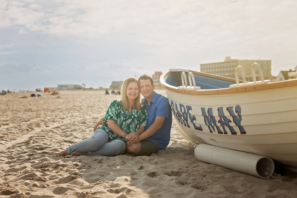 Cape May, NJ Beach Engagement Session | Memories By Maria Photography