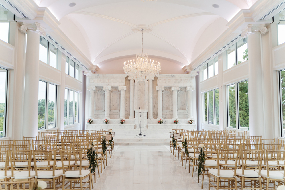 Indoor Ceremony at Mansion on Main Street | South Jersey Weddings