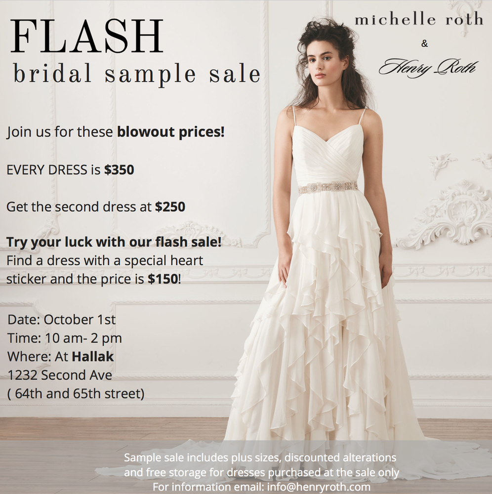sample sale bridesmaid dresses