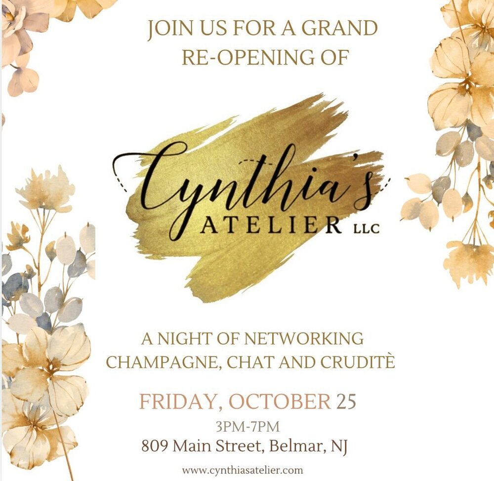 Cynthia’s Atelier Celebrates Grand Re-Opening in Belmar: A Creative Haven for Every Occasion